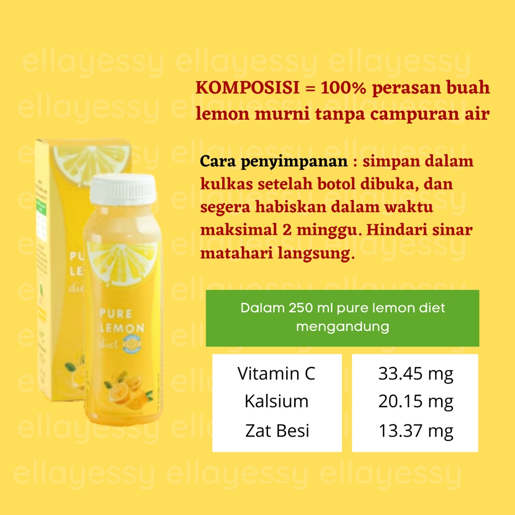 Lemon diet/minuman diet/minuman pelangsing/lemon herbalov