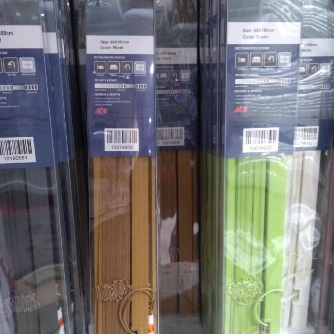 Kris Venetian Blinds / Tirai Gulung Pvc (warna wood)