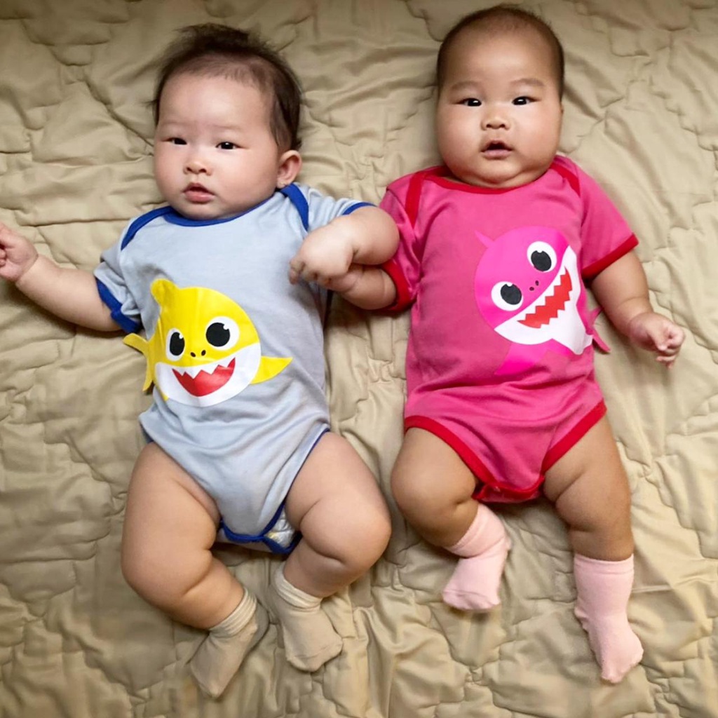 NUT ELLA / SHARK / MOM DAD ME jumper baju anak bayi Pergi Lucu Fashion Anak Pakaian Bayi Perempuan Laki Cewek Termurah Terbaru Lucu babeebabyshop