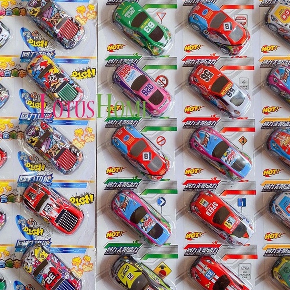 Mainan Anak Mobil Mini Pull Back Bahan Alloy / Racing Mini Car Kids Toys Toddler Toys