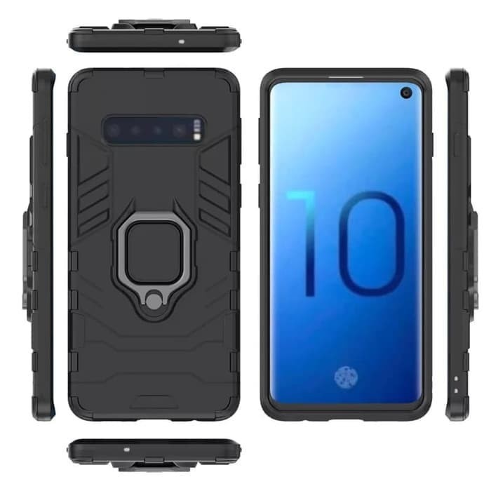 SAMSUNG S10 S10 PLUS S9 S10+ + CASE HARDCASE ARMOR PHANTER + RING 360 HARD TRANSFORMER SHOCKPROOF HARD CASING COVER