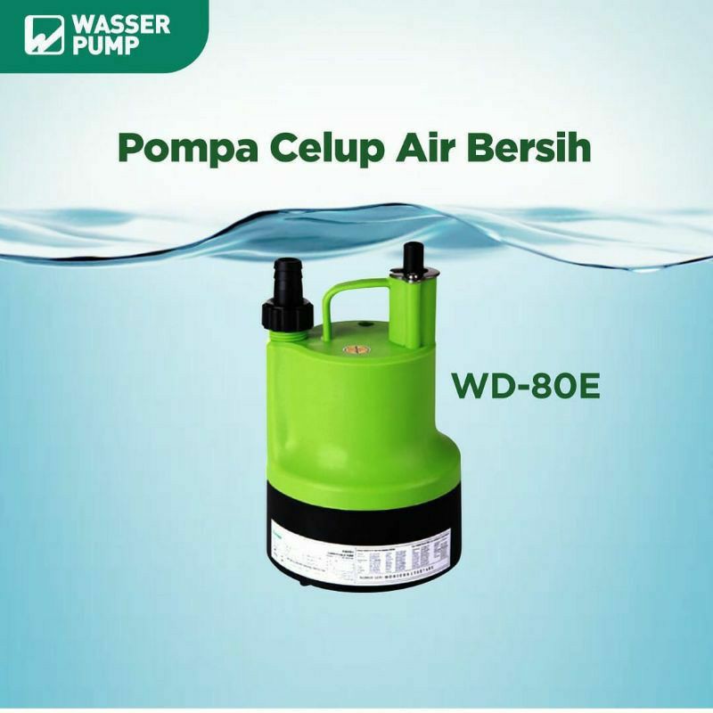 Jual Wasser Pompa Celuppompa Kolam Tipe Wd 80e80 Watt Ukolam Air