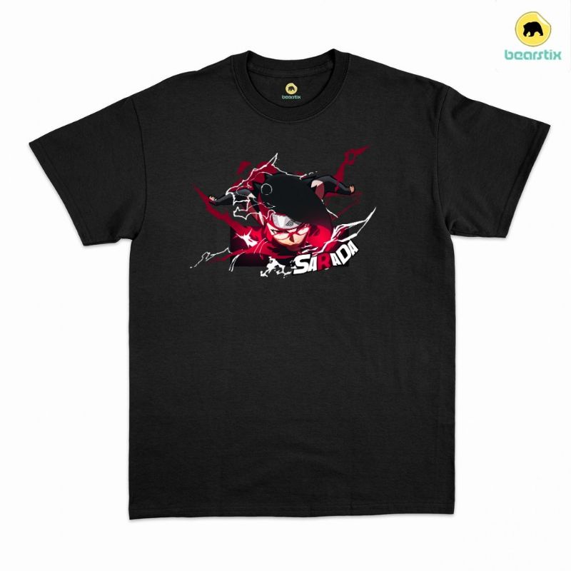 BEARSTIX - KAOS SARADA - BAJU BORUTO - KAOS UCHIHA - T-SHIRT STREETWEAR ANIME
