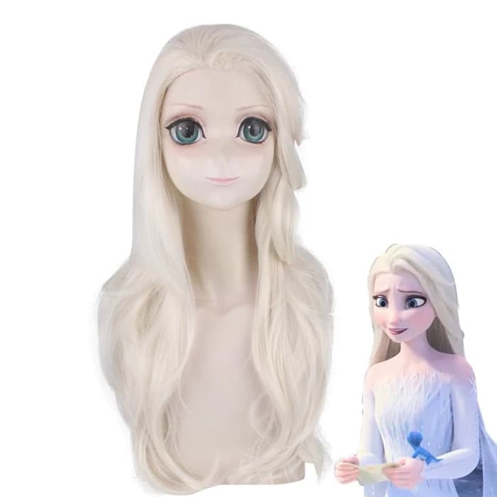 Wig Frozen 2 Elsa Anak Rambut Palsu Aksesoris Cosplay Impor