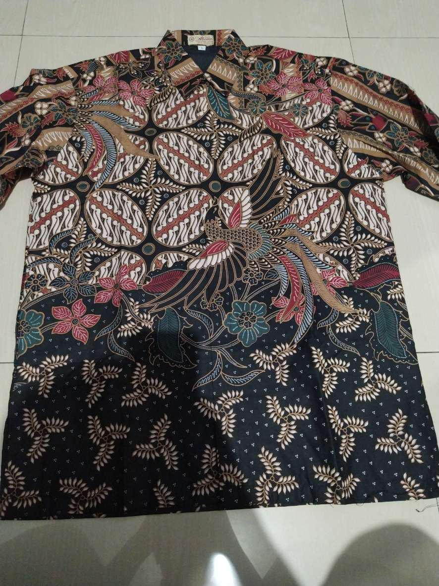 Batik Pria Lengan Panjang Original Kemeja Batik Pria Premium Full Furing Produksi Batik Aluna 114