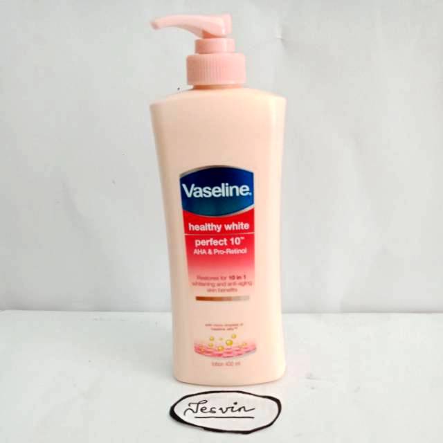 Vaseline Healthy White Perfect 10 AHA & ProRetinol Lotion 400mL Shopee Indonesia