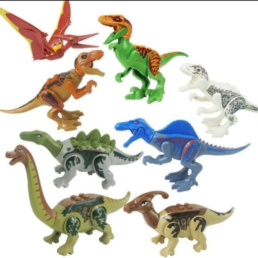 MOMBABY1 Kado Mainan Anak Figure Dinosaurus set isi 8 pcs / Dinosaurus World