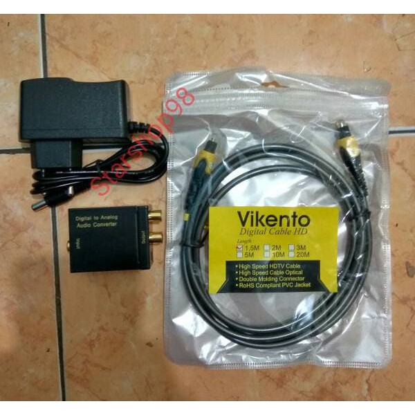 "CONVERTER (Optic)Digital to (Rca)Analog Audio"