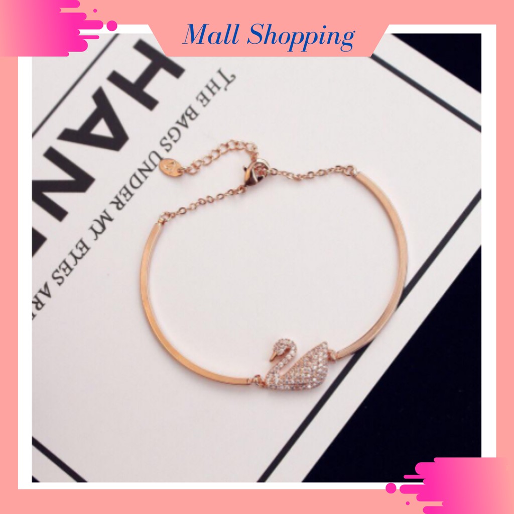 Special 6.6 Sale Gelang Wanita Women Bracelets Swan Cuff Accesoriess Fashion Jewelry-2
