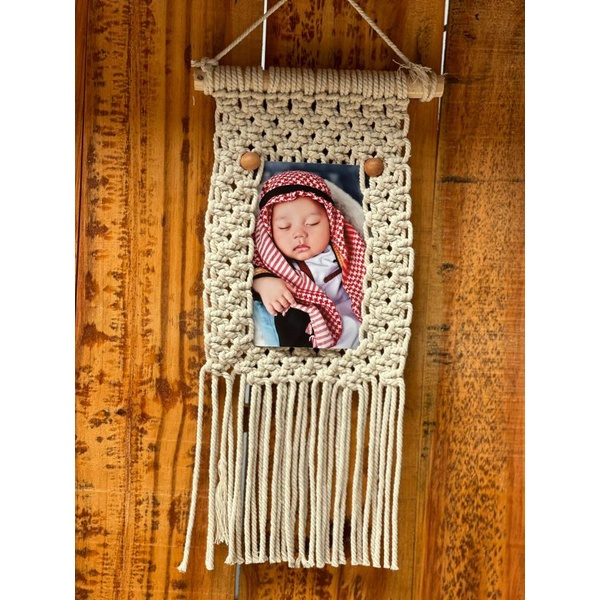 READY STOK) macrame Hiasan dinding photo gantung / macrame wall hanging/ Dekorasi rumah