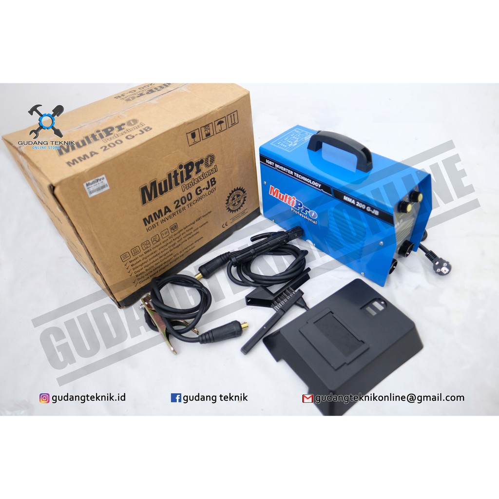 MESIN TRAVO LAS INVERTER MULTIPRO MMA 200 G-JB