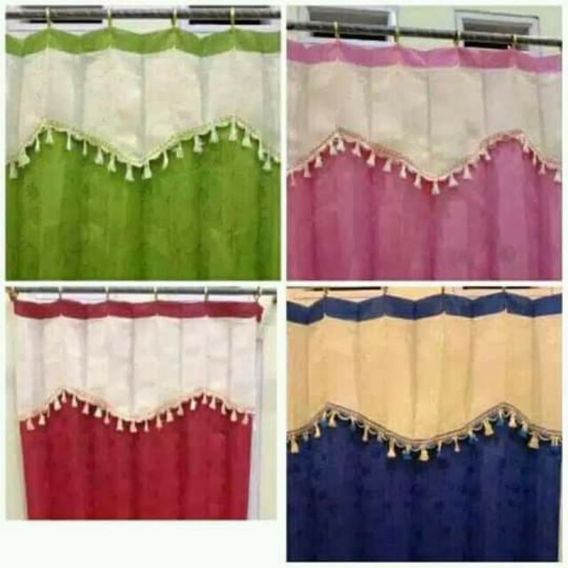 gorden plisket gorden murah gorden poni tempel