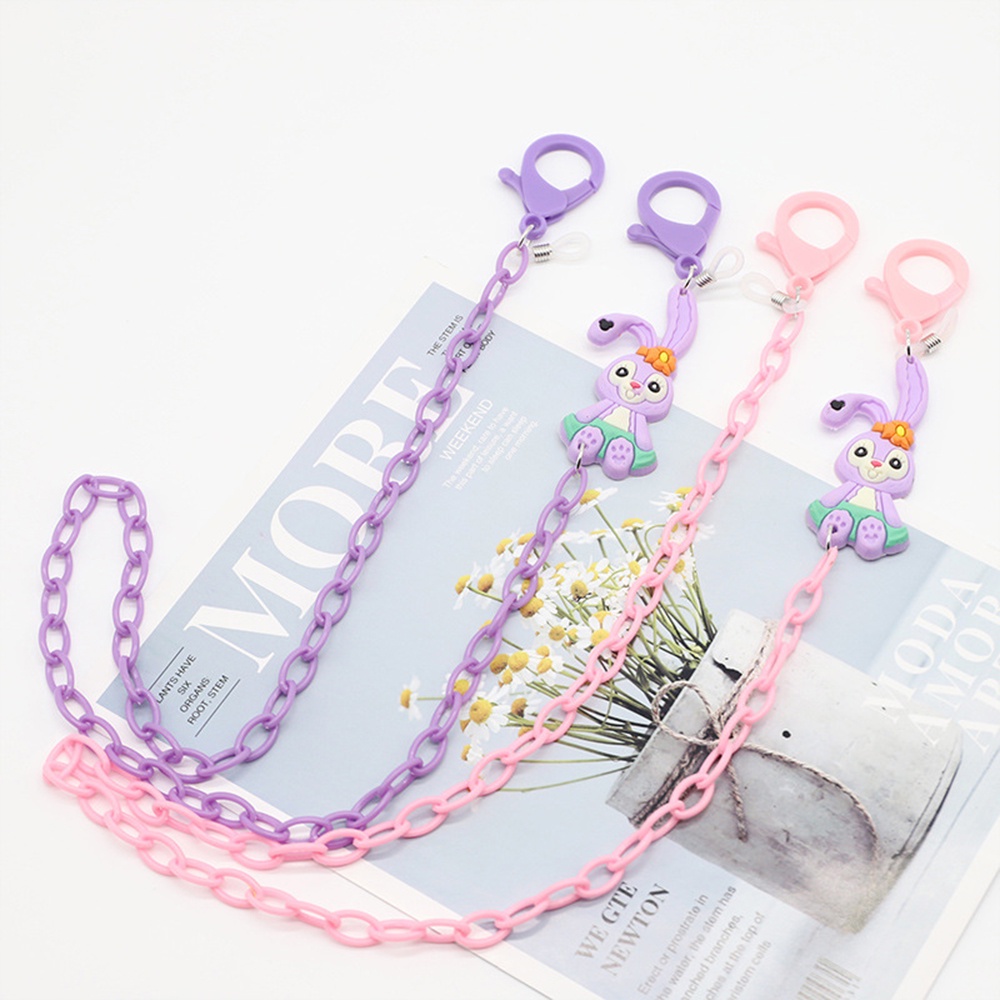 Tali Lanyard Rantai Kacamata Bahan Akrilik Anti slip Ukuran 58CM