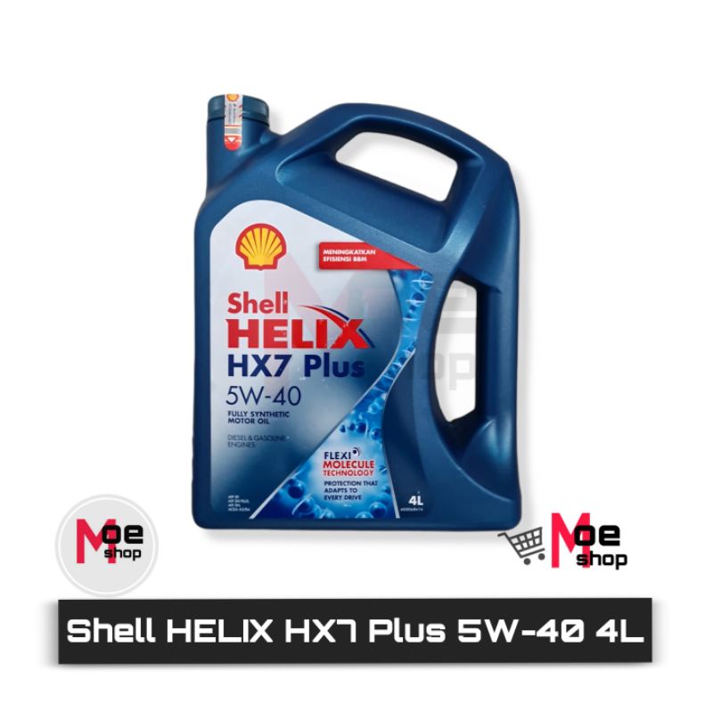 Oli Shell Helix HX7 Plus 5W-40 4L Fully Synthetic API SP, API SN PLUS, API SN, ACEA A3/B4