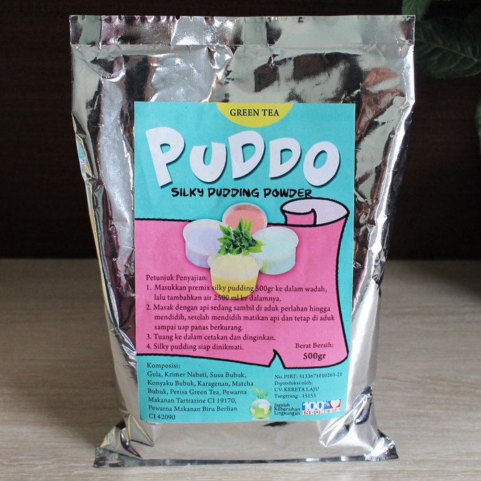 

Bubub Pudding Bubuk Minuman Silky Pudding Puddo Rasa Green Tea 500 Gr