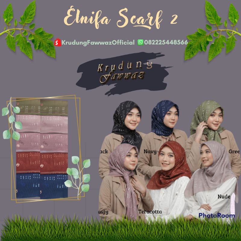 Segiempat Voal/Elnifa scarf/hijab voal terlaris