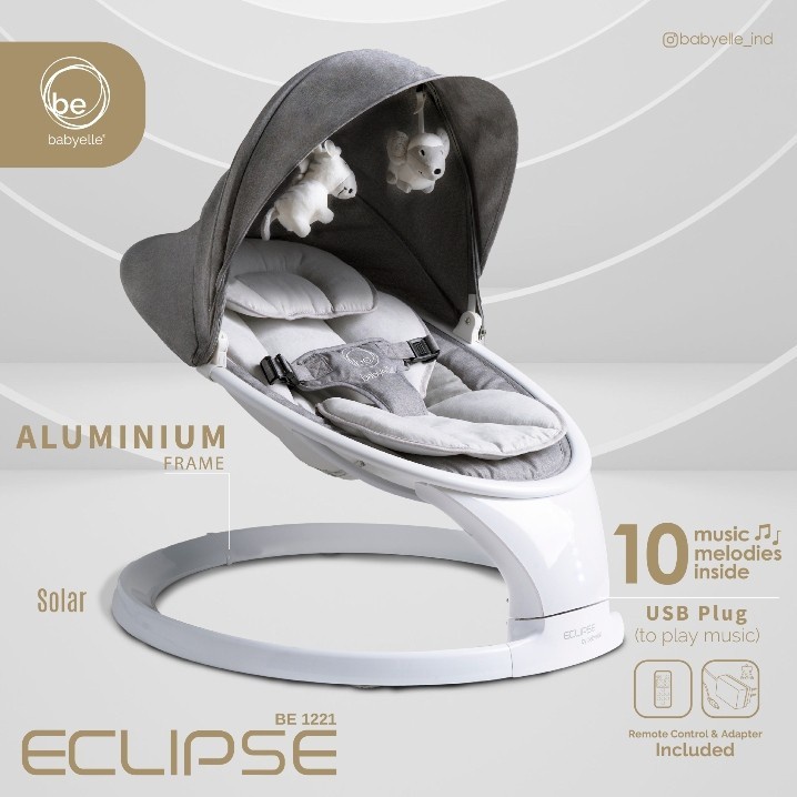 BabyElle Swing Bed Eclipse / Ayunan Bayi Elektrik Otomatis Bouncer