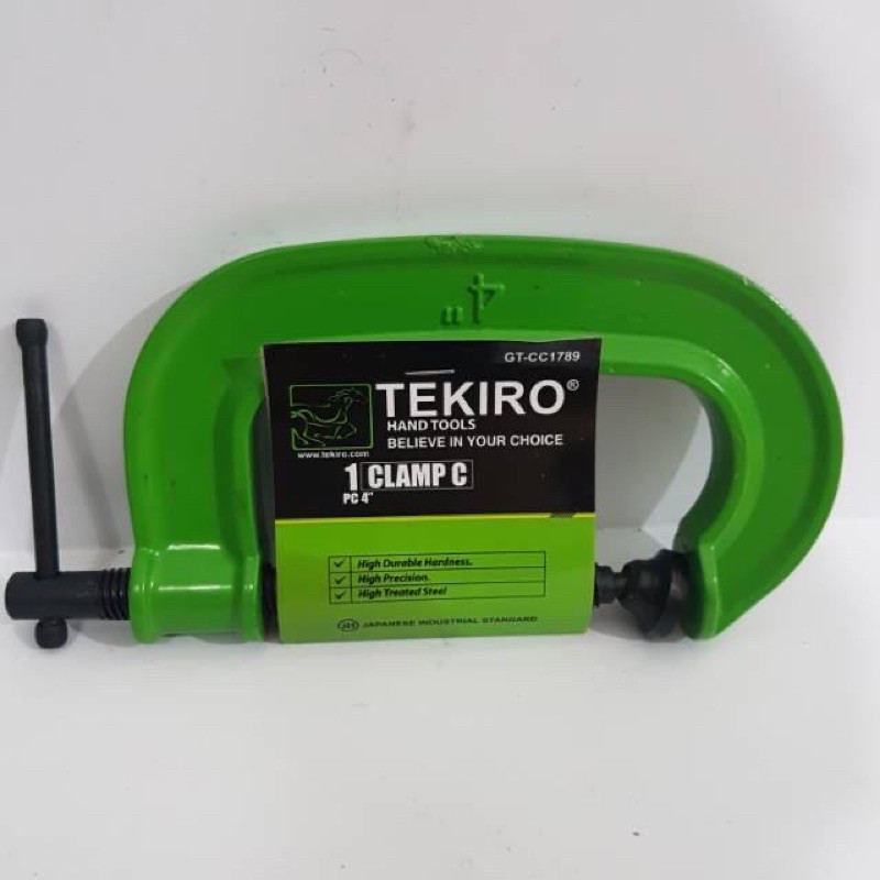 clamp C ukuran 4 in / klem / catok penjepit TEKIRO