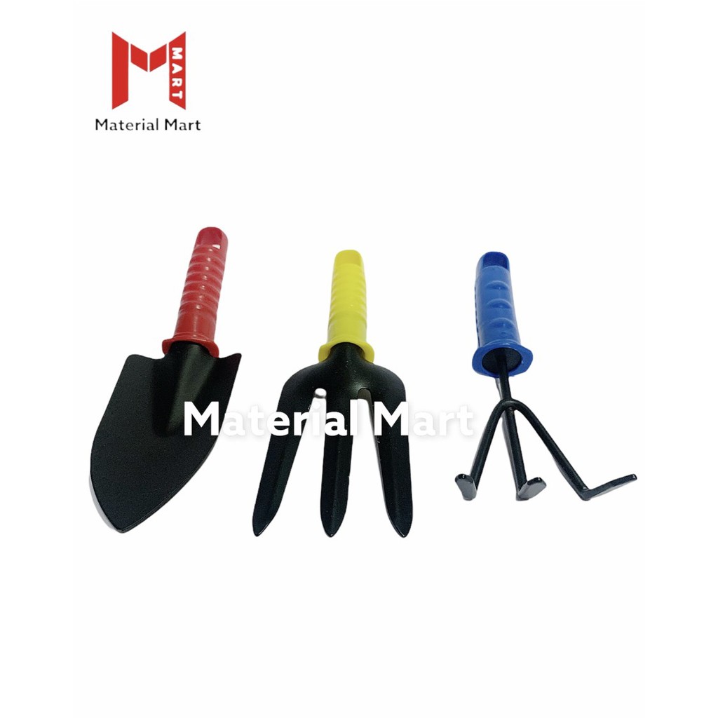 Garden Tools Set 3 pcs | Alat Kebun Berkebun Sekop Garpu Garukan MURAH | Material Mart