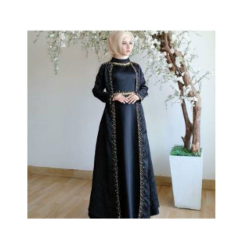 Gaun Pesta Mewah Muslimah Payet Party Dress