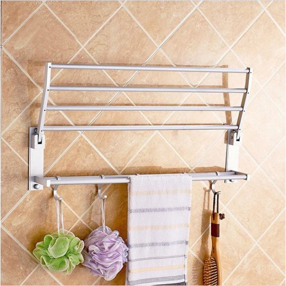 promo Rak gantungan Handuk Stainlees Rak Kamar Mandi Rak Handuk Dinding Rak Kamar Mandi Serbaguna  WHFURNITURE