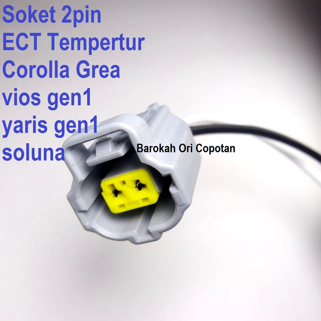 Soket Socket Sensor ECT IAT Toyota Corolla Great soluna mitsubishi Temperatur 2kabel 2 kabel pin