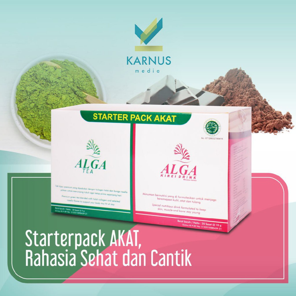 Paket Hemat ALGA KIREI + ALGA TEA Dalam Satu Box - PAKET AKAT