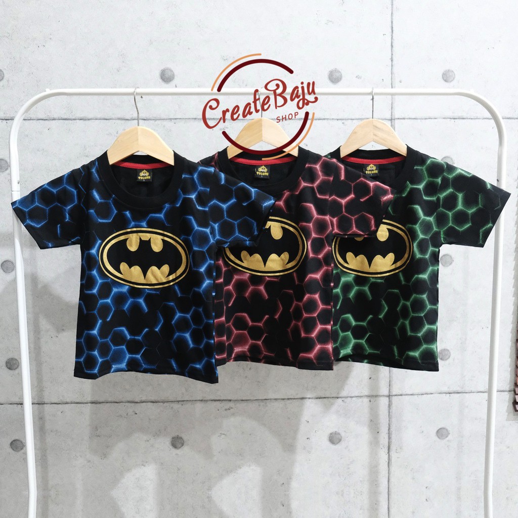 KAOS ANAK LAKI BATMAN 1-7 TAHUN BAJU ATASAN ANAK LAKI FASHION TERMURAH BAHAN KATUN