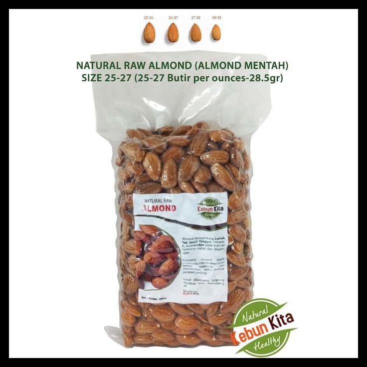 

HOT SALE Kacang Almond 500gr (Natural Raw Almond) terjamin