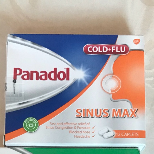 Panadol sinus max 12 caplets exp 01/2020
