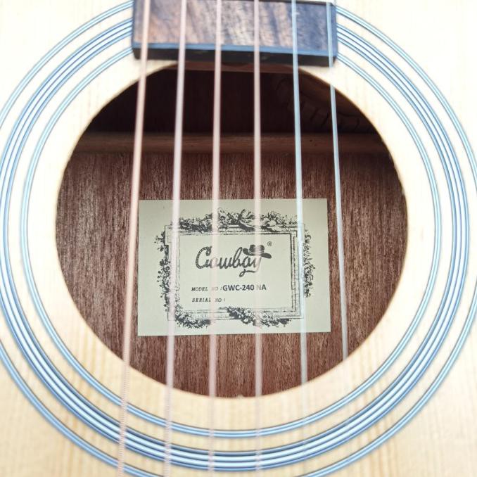 Gitar Akustik Jumbo Cowboy Gwc-240Na Gwc 240 Na Original - Paket A
