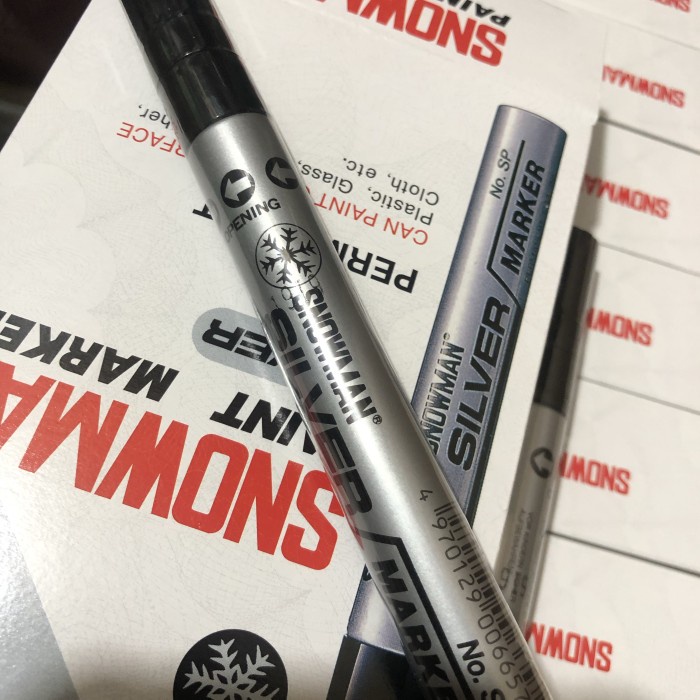

Cuci Gudang Spidol Snowman Silver Paint Marker Waterproof Promo