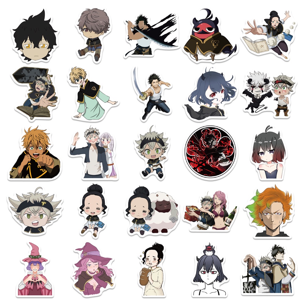 BC001 – Sticker / Stiker Anime Jepang Black Clover