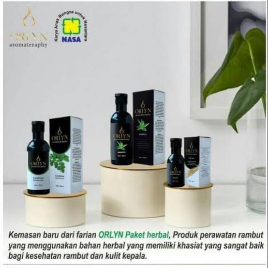Paket Orlyn ( Orlyn Shampoo - Orlyn Conditioner - Orlyn Hair Tonic ) [PT NASA ORIGINAL]