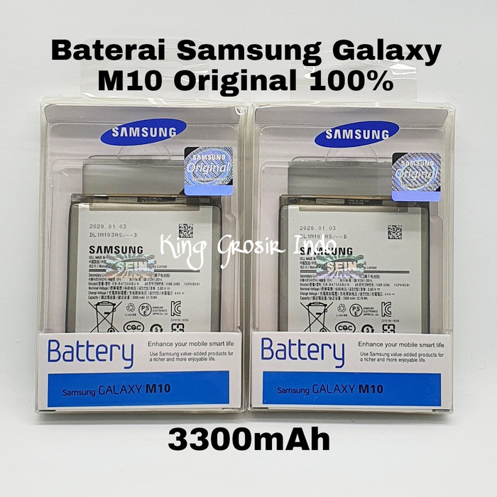 Baterai Samsung Galaxy M10 Original 100% Battery M 10 Batre M10 DC88