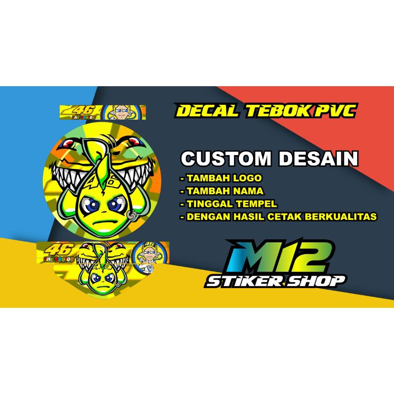 stiker Tebok pvc Rossi
