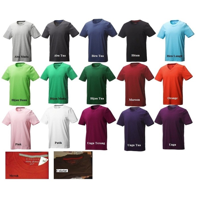 KAOS POLOS 30's & 20's / KAOS POLOS / KAOS MURAH / GROSIR KAOS