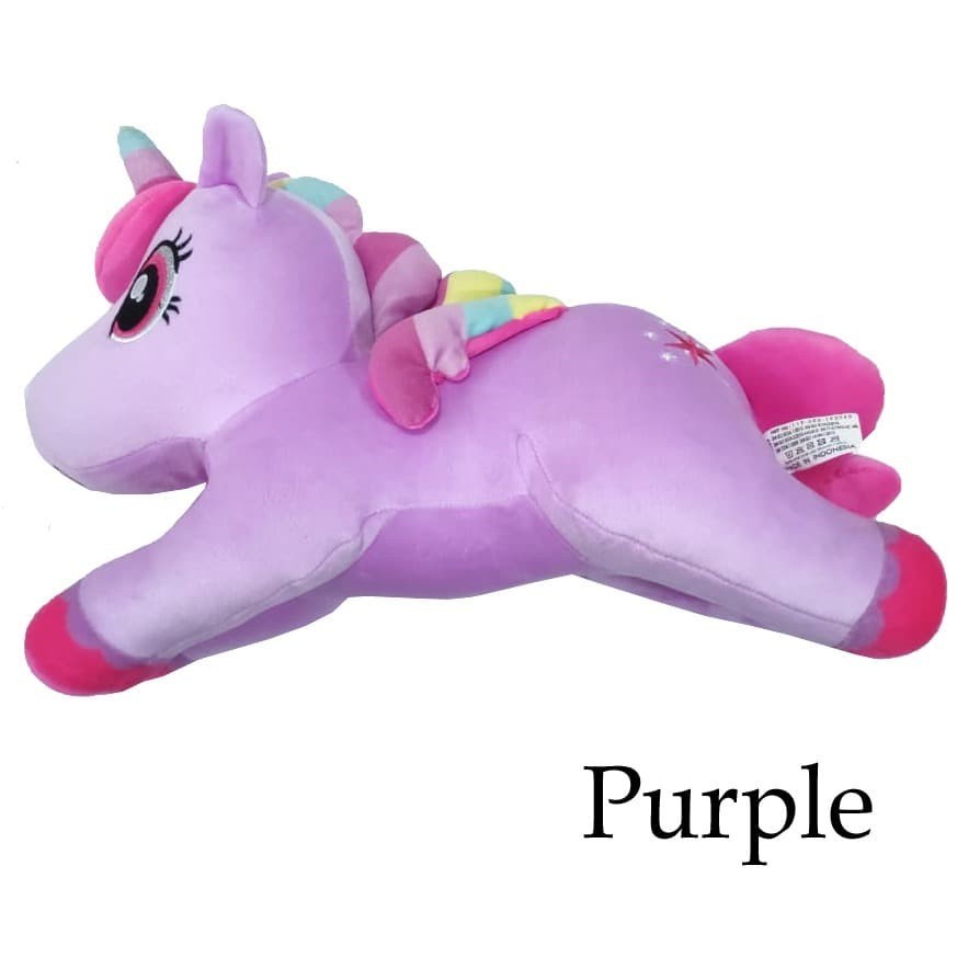 kado Mainan anak Boneka Unicorn Soft Rainbow My Little Pony Plush Toys lembut SNI-Mainan Anak lucu Perempuan