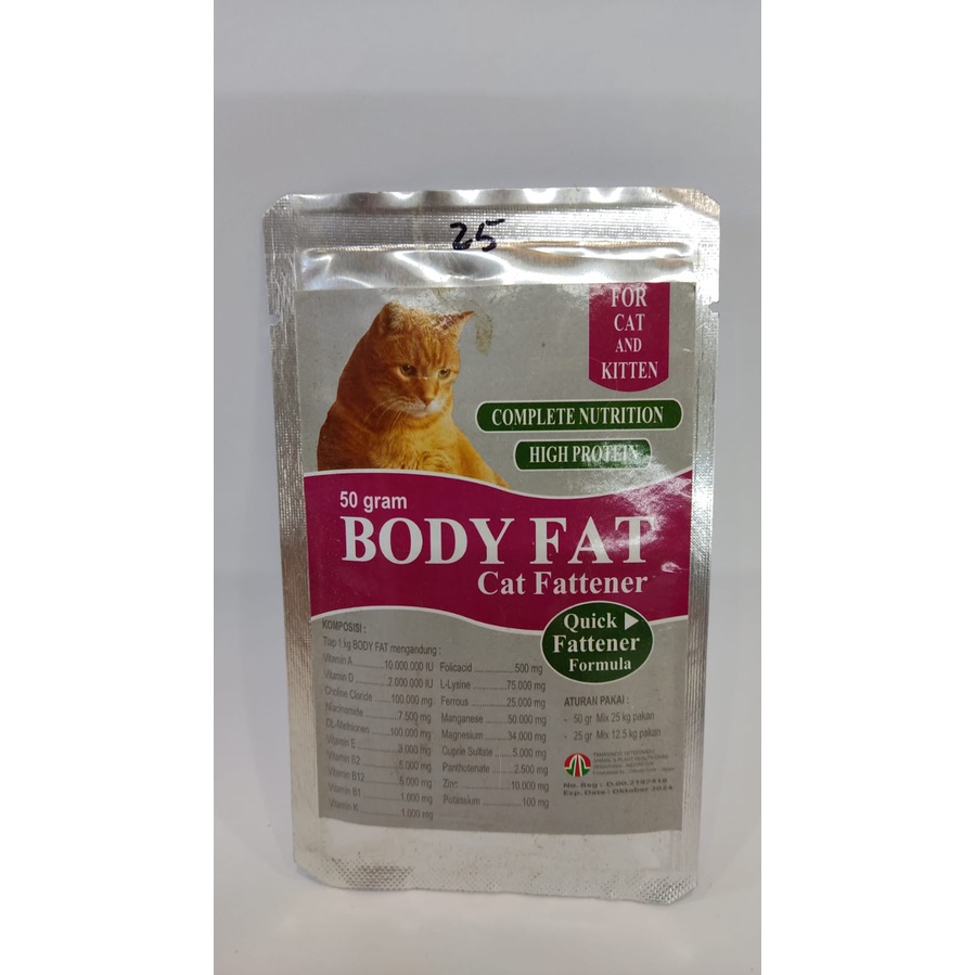 Body Fat Cat Vitamin Penggemuk Kucing Body Fat Booster