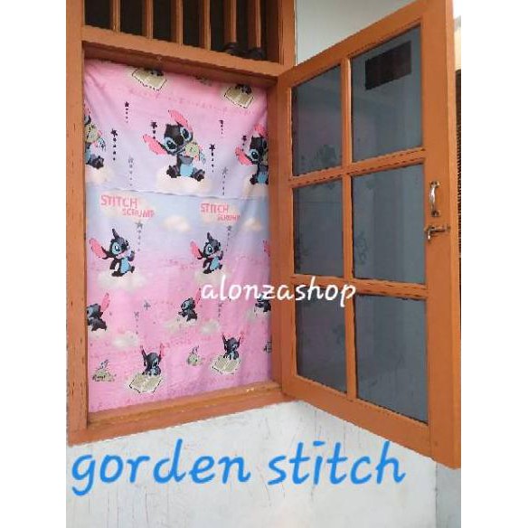 Jual NEW 7UM Gorden Pintu Dan Jendela Stitch Terbaru | Shopee Indonesia