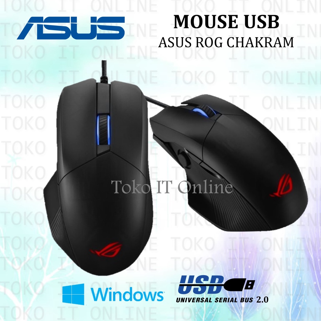 ASUS MOUSE GAMING ROG CHAKRAM CORE USB AURA SYNC LIGHTING