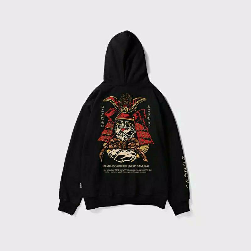 Pullover Hoodie - Nekosamurai/Hoodie Memphisorigins Terbaru/Sweater Sunmori/Jaket Sukajan