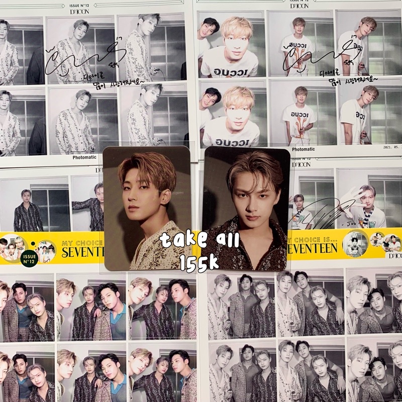 Seventeen Dicon Luxury Wonwoo Jun Mingyu (Unit MinWonJun Minwonhui) Set Photomatic + Pc Photocard