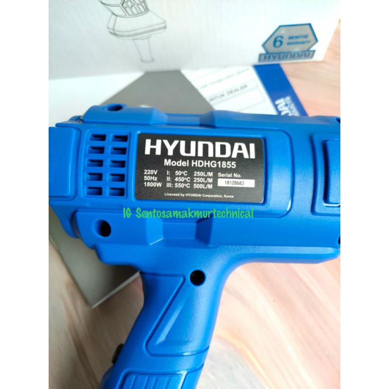 HYUNDAI HDHG1855 Heat Hot Air Gun Pemanas Blower 1800 Watt