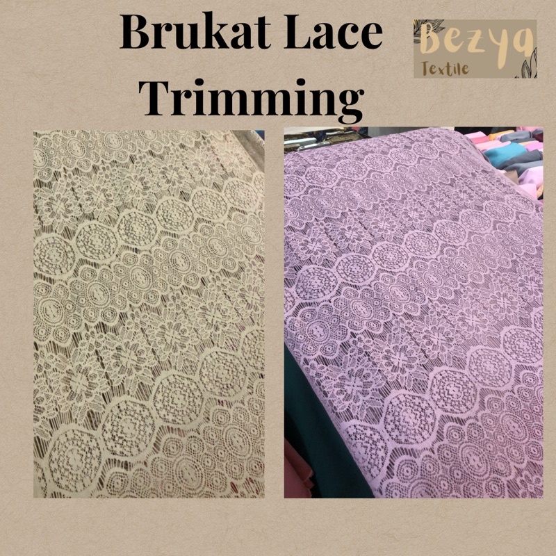 KAIN BROKAT METERAN / KAIN BROKAT RENDA / BRUKAT LACE TRIMMING