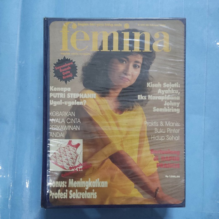 Majalah bundel lawas langkah Femina 1986