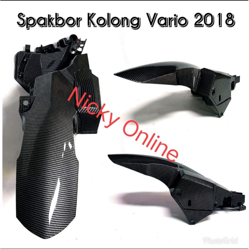 Mudguard Spakbor Kolong Belakang Vario 125-150 2018 New Carbon Nemo