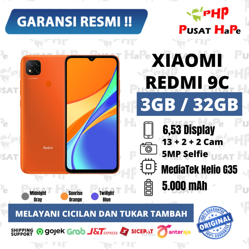 Jual Xiaomi Redmi 9c Ram 4/64GB - 3/32GB Resmi Xiaomi Pusat HaPe