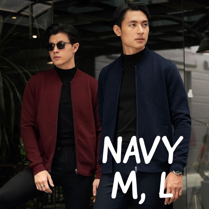 COMFY JACKET M L NAVY MALE ID / OPEN JASTIP MALE.ID