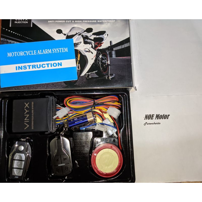 Alarm Sepeda Motor Vinyx Injeksi Jeda Starter